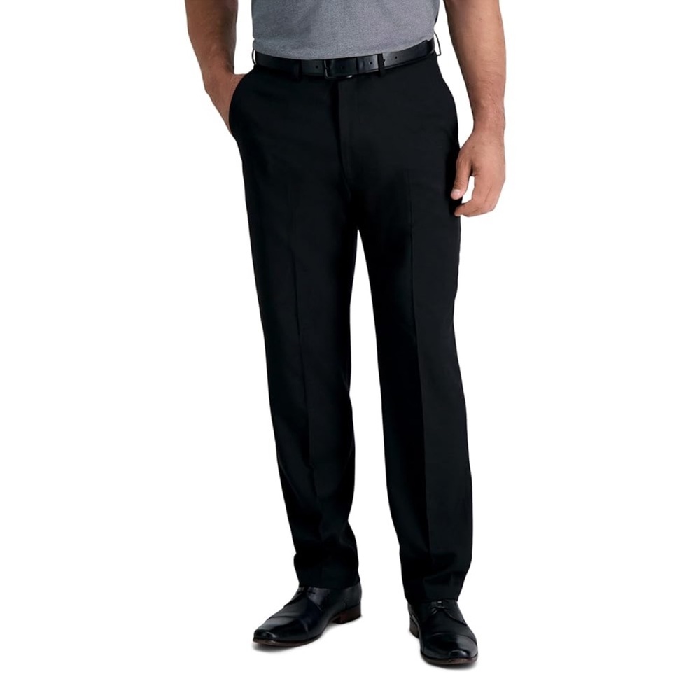 Haggar Men's Smart Wash Premium Stretch Classic Fit Regular Pants